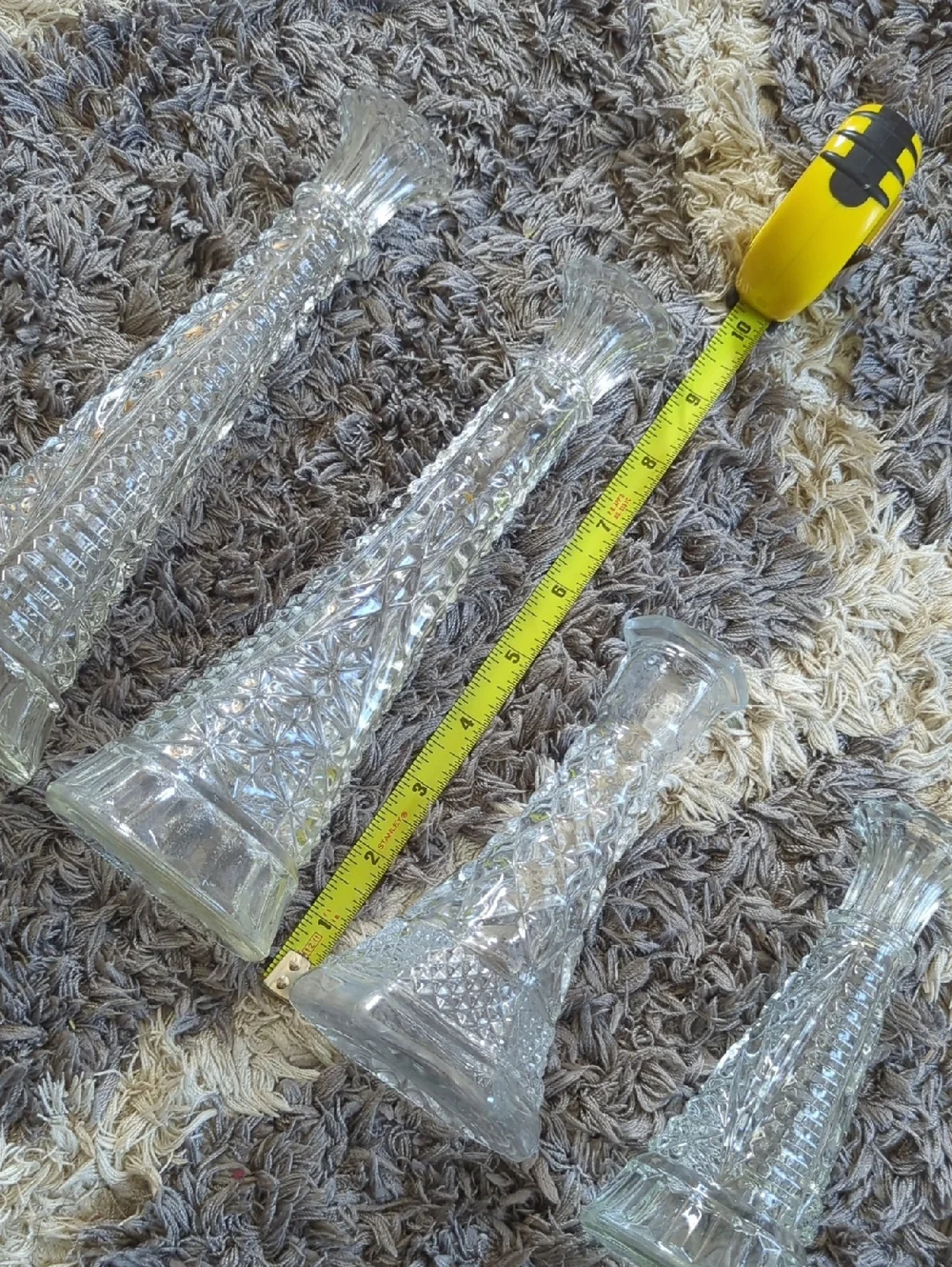 Wexford Bud Vases By Anchor Hocking Clear Glass Bud Vases Set of 4